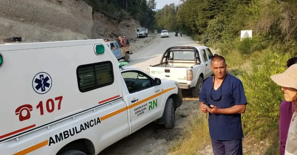 Salud está colaborando en el incendio del cañadón de El Manso