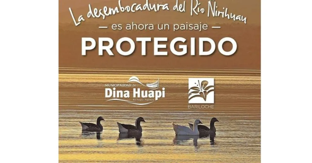 La desembocadura del río Ñirihuau fue declarado “Paisaje protegido”