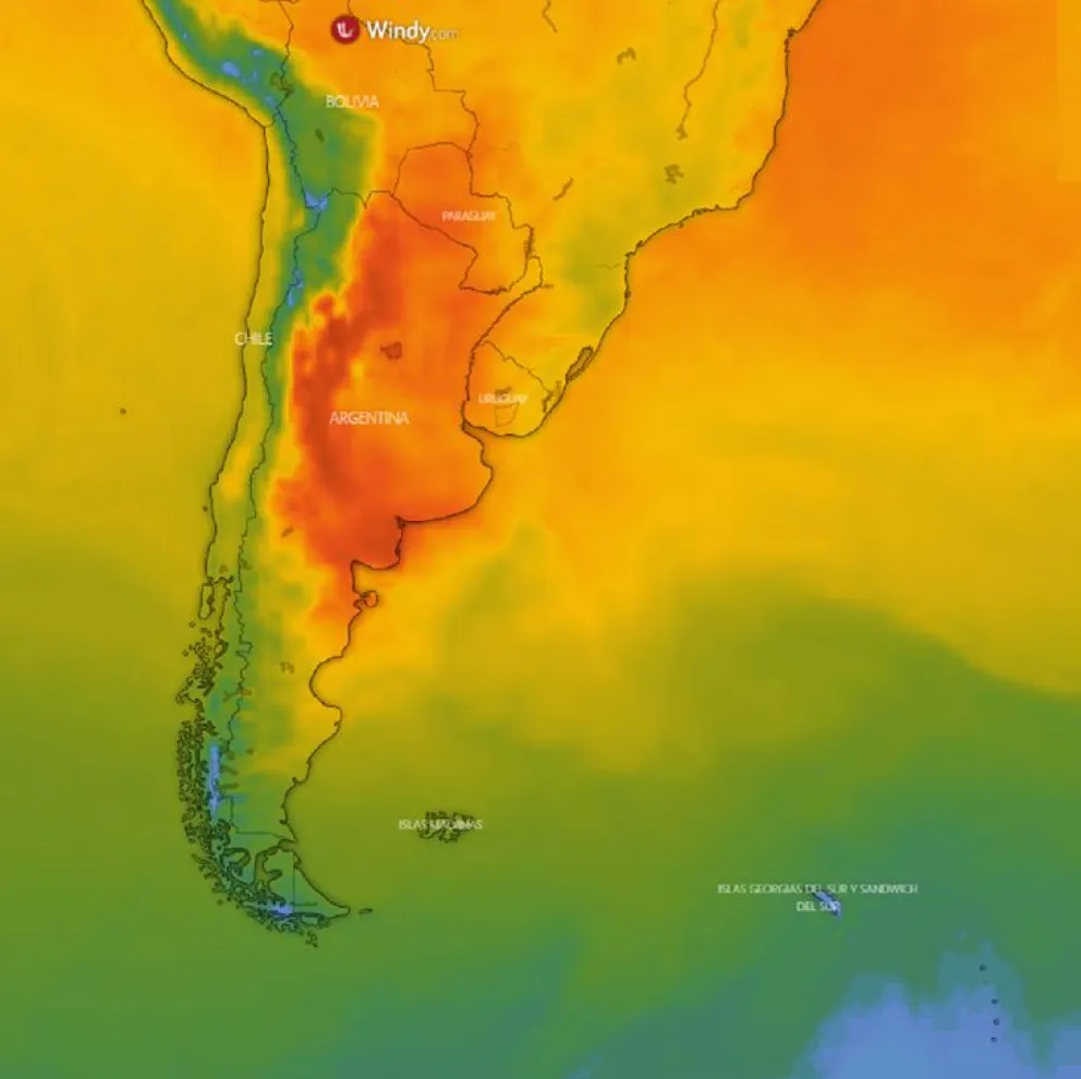 Alertas rojas, naranjas y amarillas y cómo ver el mapa con el avance de la ola de calor en Argentina