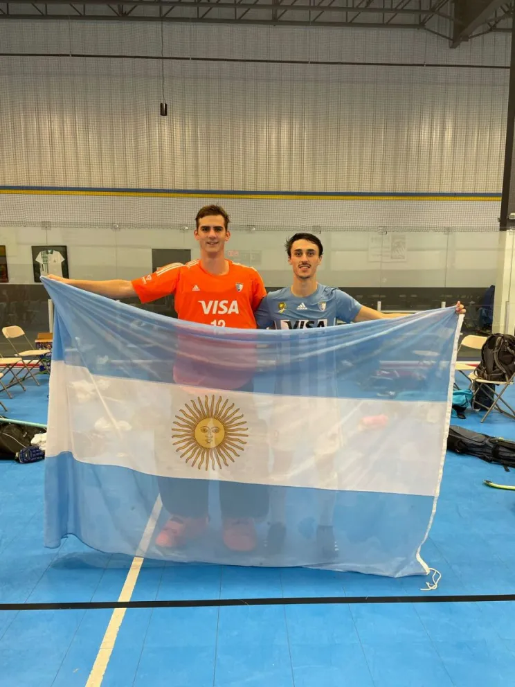 Reconocimientos para los campeones panamericanos Bruno Mayo y Facundo Navarro