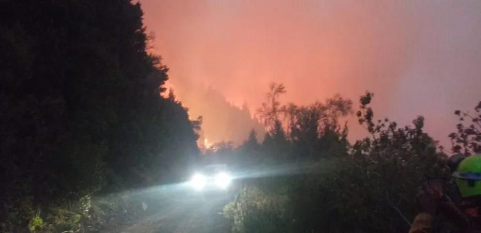 Ante las condiciones climáticas de hoy, el incendio se activará con gran intensidad