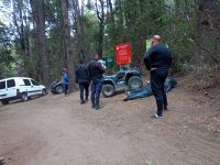 Delincuentes sustrajeron elementos y los enterraron en los senderos de Villa Tacul