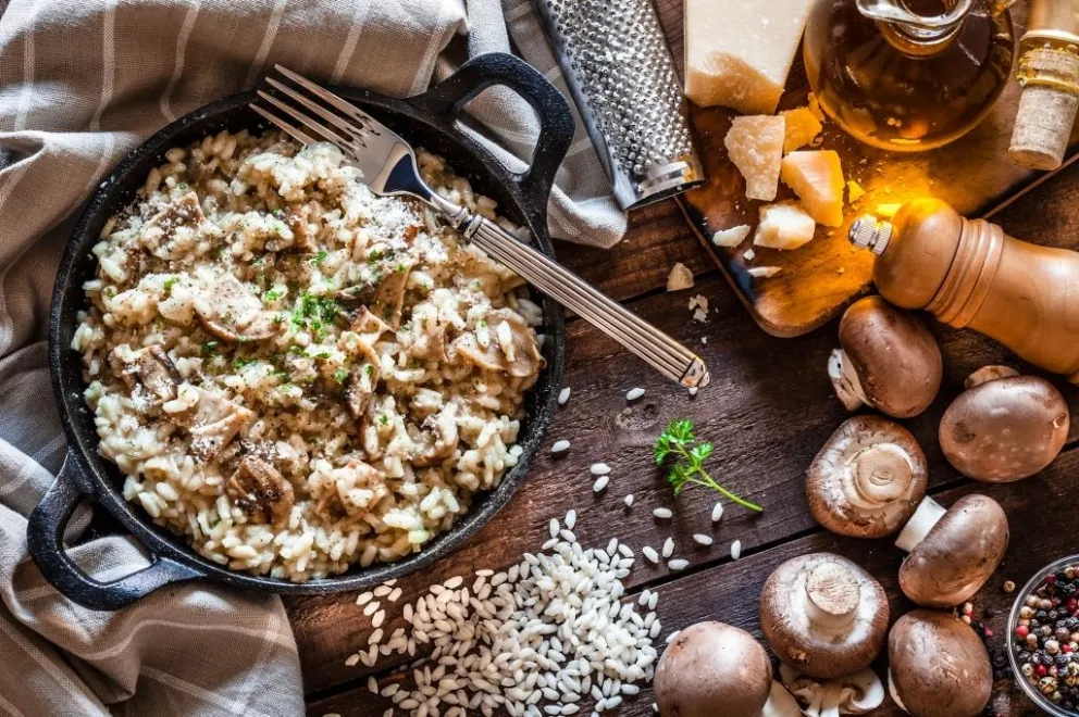 Paso a paso: Risotto de hongos a la italiana