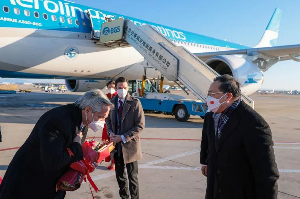 Alberto llegó a China: cuál es su agenda
