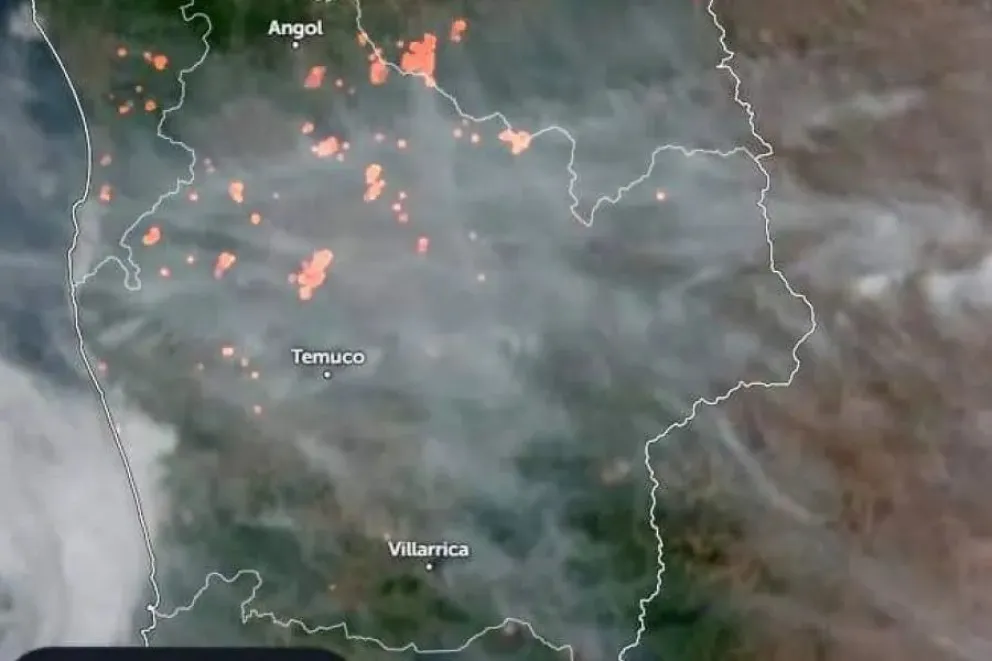 El Parque Nacional Lanín confirmó que el humo en San Martín se debe a los incendios en La Araucanía