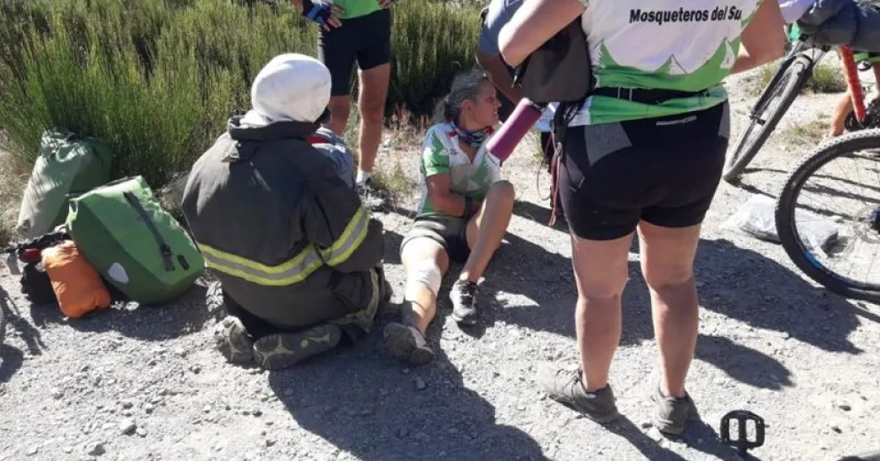 Atropellaron a una ciclista en la ruta a El Bolsón