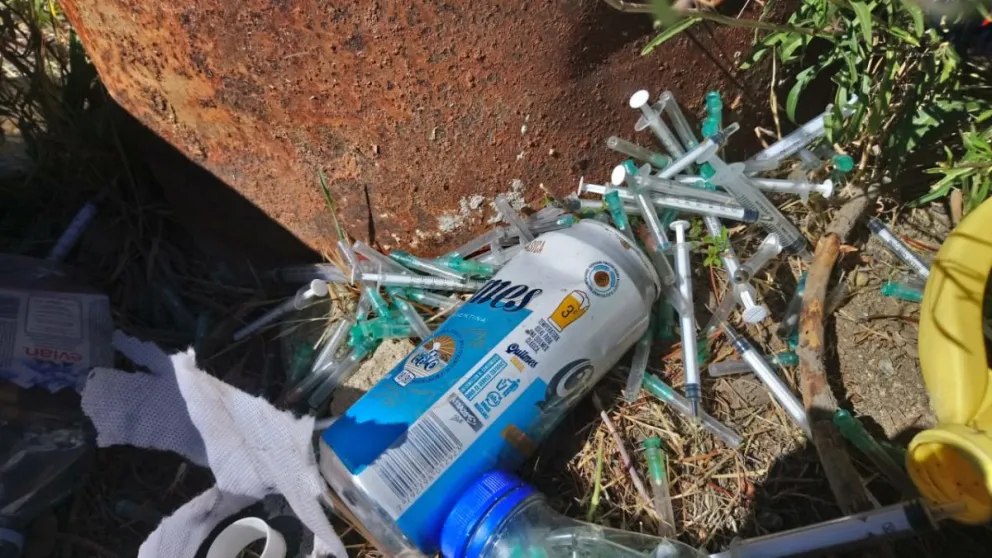 Encontraron residuos patógenos en el barrio Las Victorias