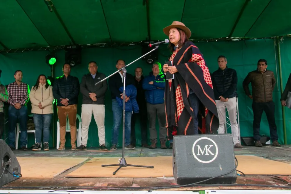 La gobernadora, feliz en la Expo Rural