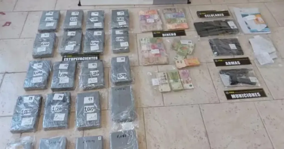 Narcotráfico: Tres allanamientos, cuatro detenidos y 21 kilos de cocaína incautados