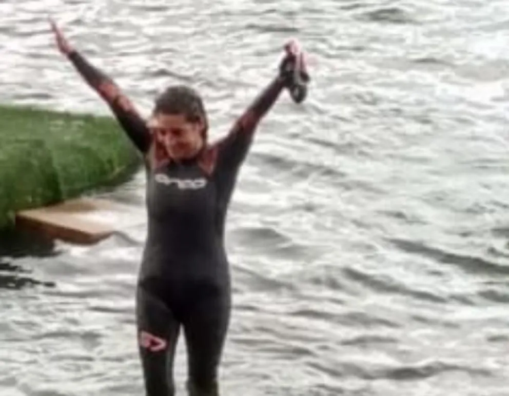 Roxana Pescader, pasión por las aguas abiertas patagónicas