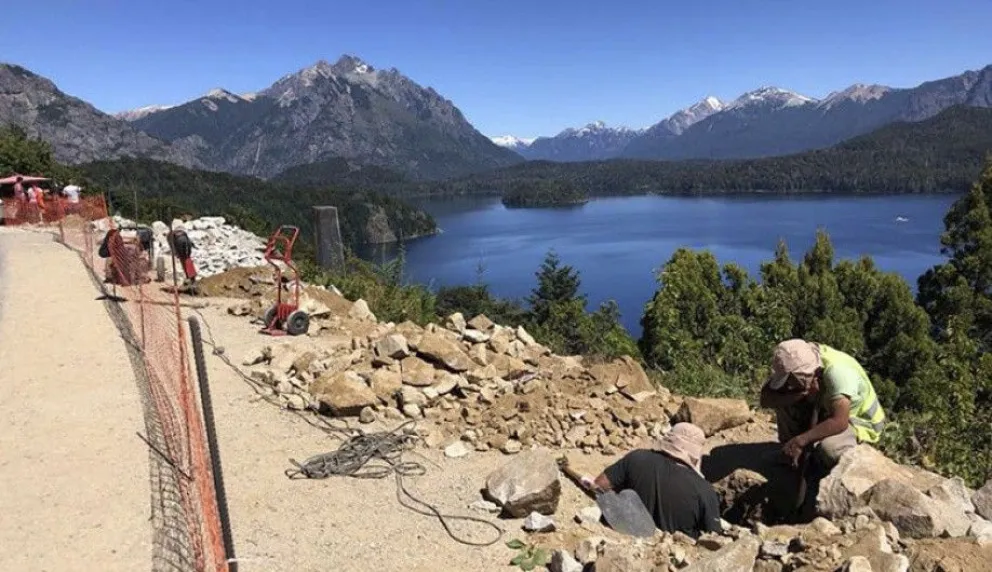 Avanza la obra del nuevo mirador de Punto Panorámico