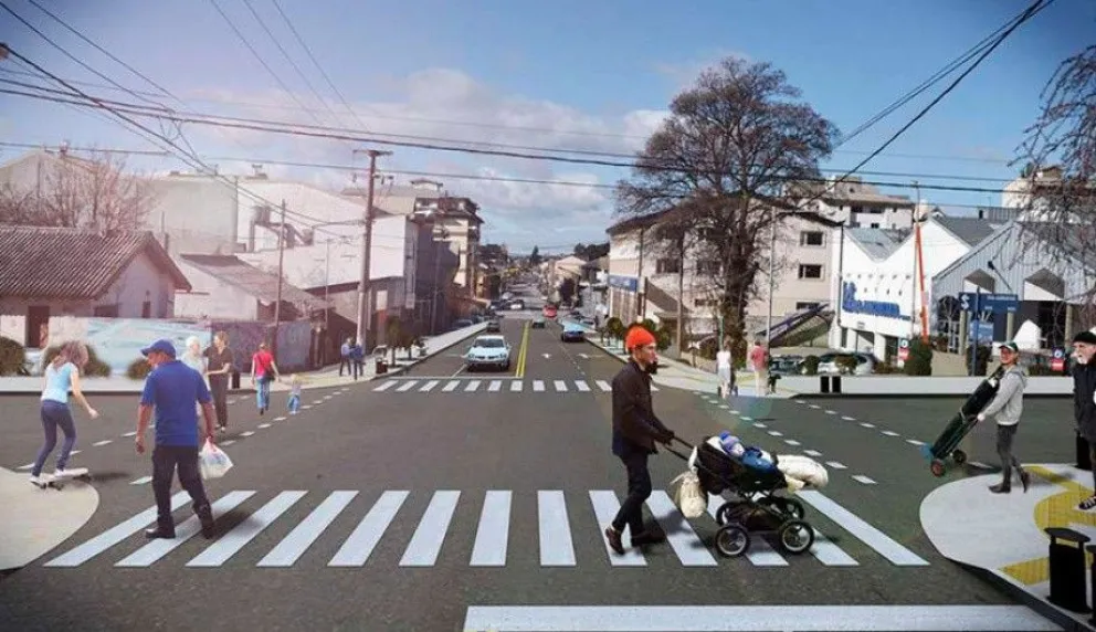 Avanzan en la creación de un circuito accesible en la calle Ángel Gallardo