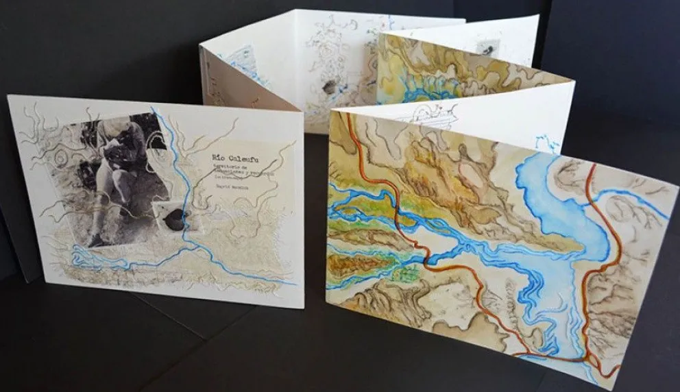 Ingrid Roddick apronta el libro de artista “Río Caleufu”