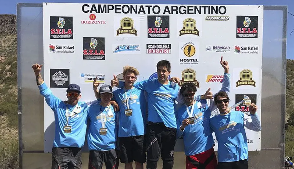 Tres barilochenses resultaron ganadores del Campeonato Argentino de Descenso en Mendoza
