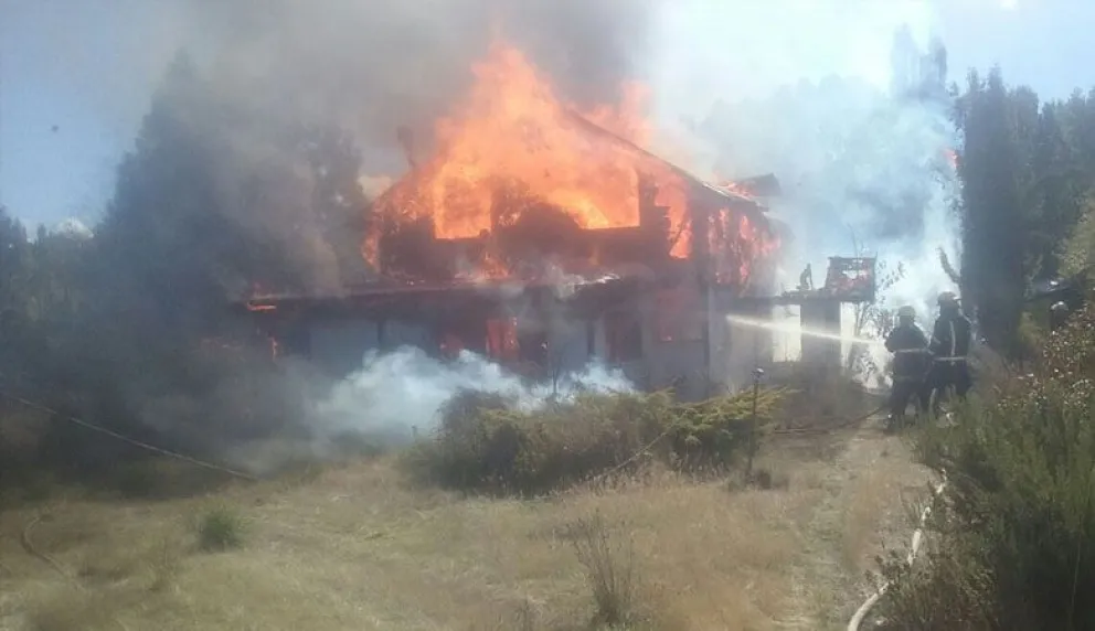 Trágico incendio en El Bolsón