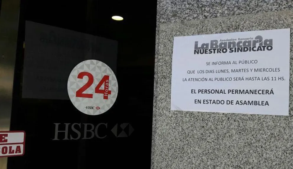 Esta semana habrá atención reducida en los bancos
