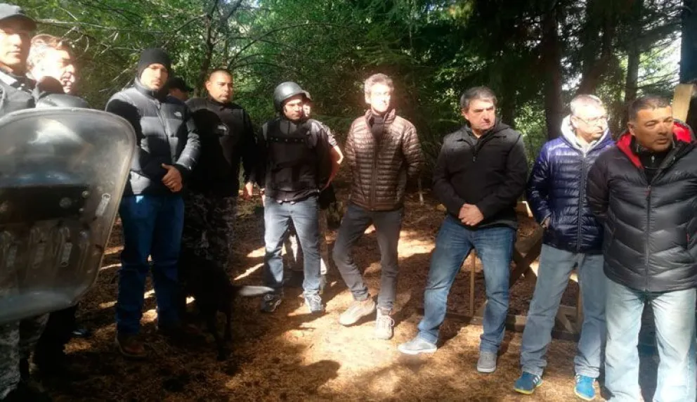 Ayer durante la inspección ocular, en el lugar del hecho. 