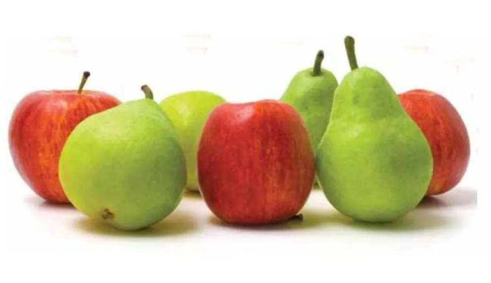 Los precios de peras y manzanas se multiplican por entre 7,8 y 10,5 veces desde el campo hasta el consumidor
