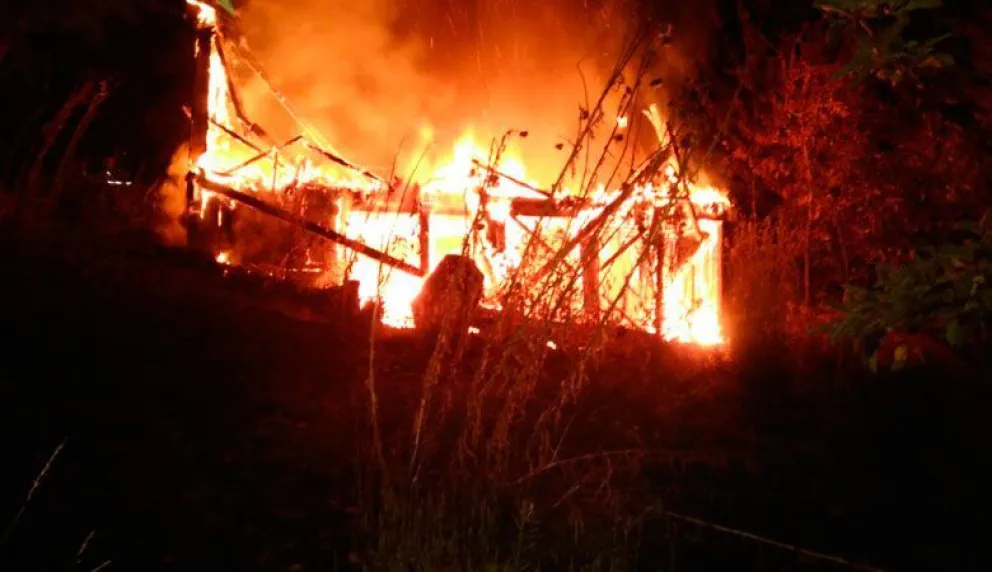Pérdidas totales por un incendio en El Pilar