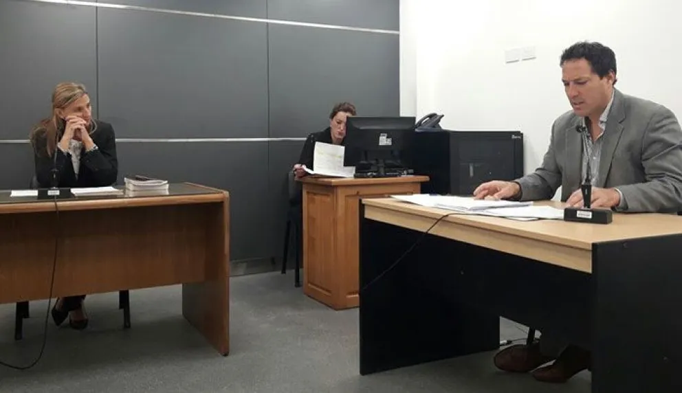 El Fiscal Martín Govetto en la audiencia de formulación de cargos. 