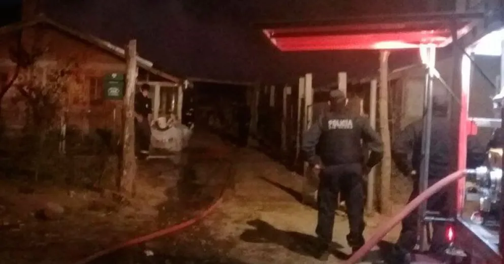 Pérdidas parciales tras un incendio en una casa del Nahuel Hue