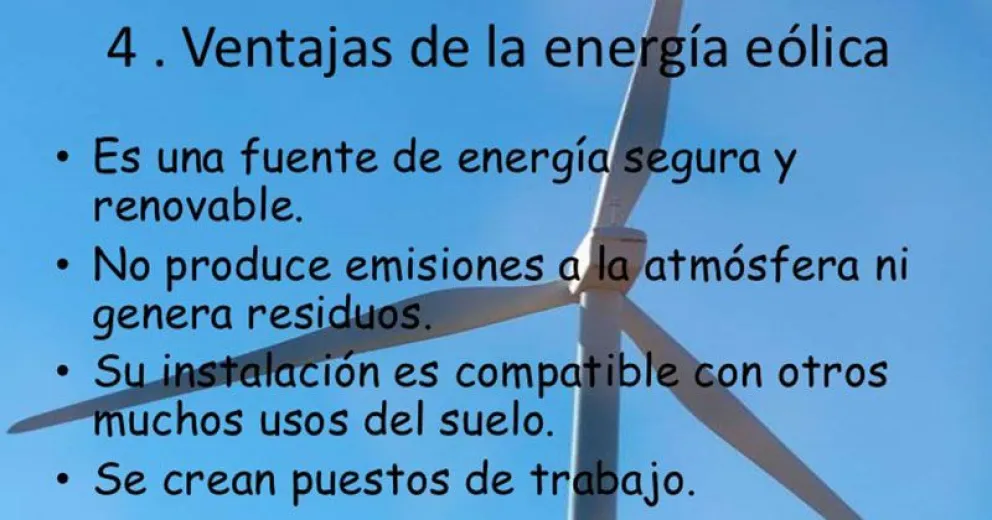 El avance de la energía eólica