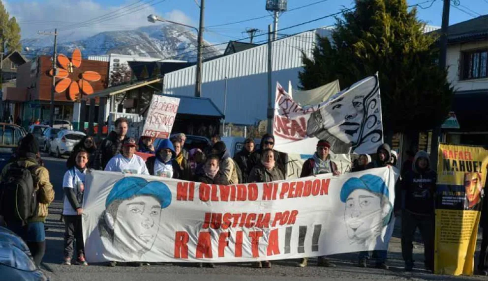 Marcharon para exigir justicia por la muerte de Rafael Nahuel