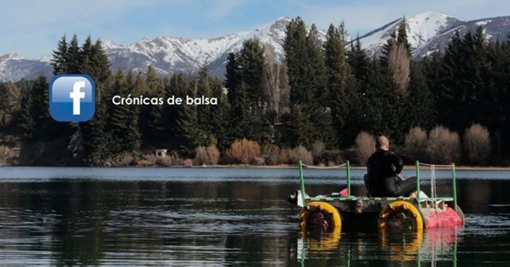 Propuesta de educación ambiental: construyen balsas con material reciclado