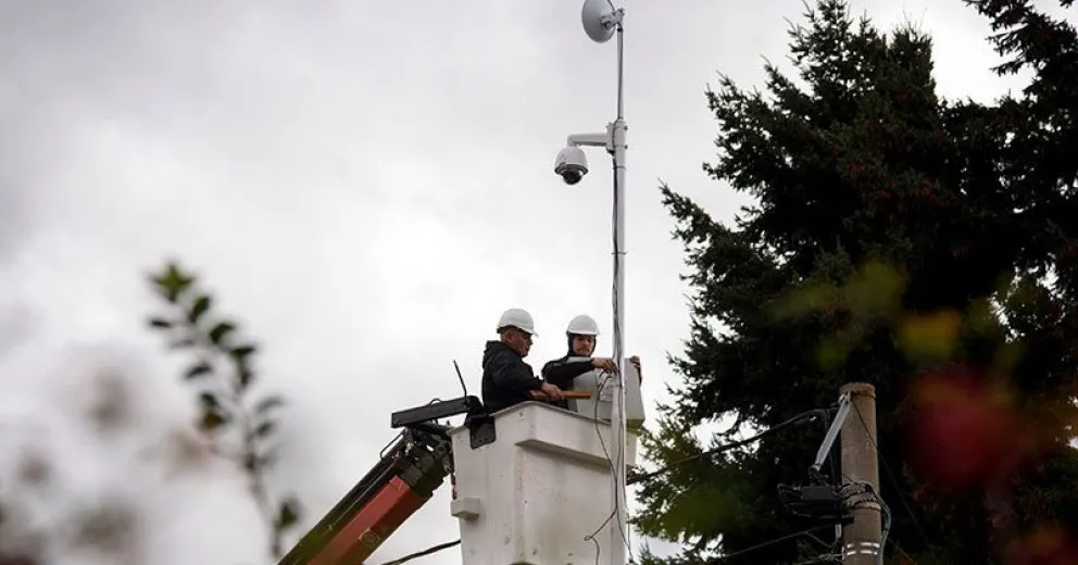 La red de cámaras de seguridad se extiende hacia el oeste