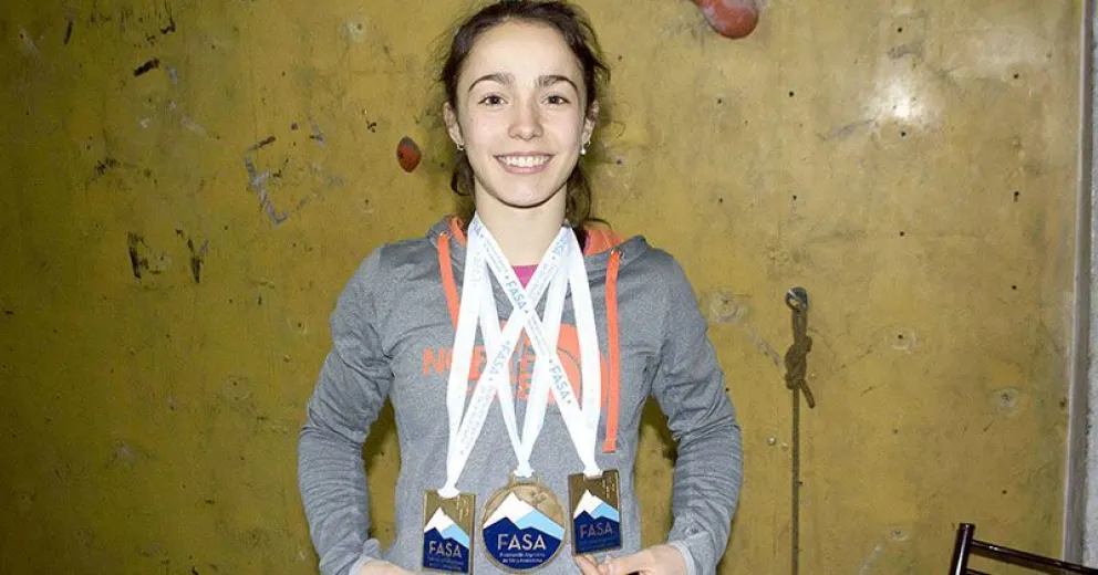 La única representante olímpica argentina en escalada deportiva: “Bariloche siempre me recibe muy bien”