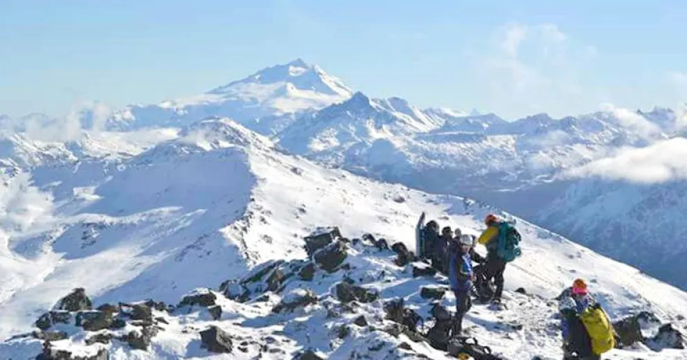 20 horas de caminata sobre la nieve