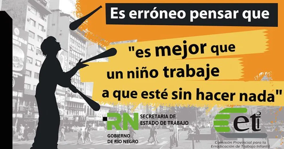Río Negro le dice no al Trabajo Infantil