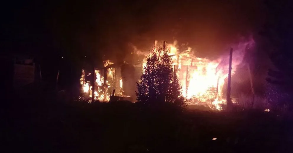 Incendio e incidentes en el barrio 29 de Septiembre