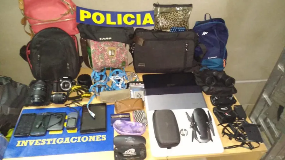 Delincuentes detenidos habían enviado elementos robados a Buenos Aires en encomienda   