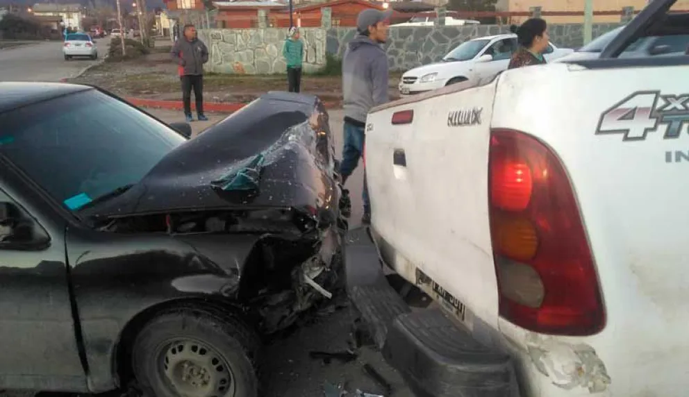 Fuerte choque en la intersección de 25 de mayo y Ruiz Moreno