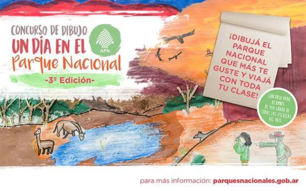 Se lanza la tercera edición del Concurso Nacional de Dibujo "Un día en el Parque Nacional"