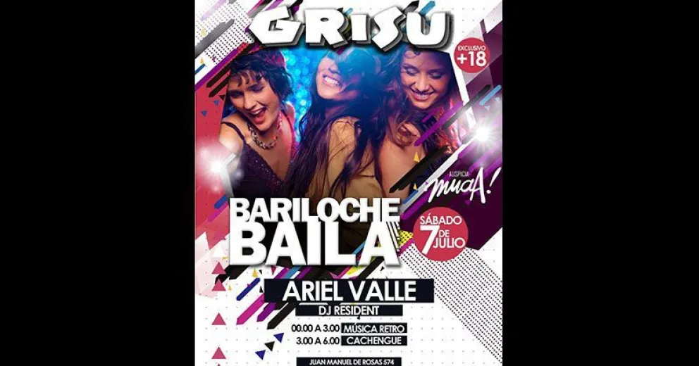 Se viene en Grisú una nueva edición del ciclo Bariloche Baila