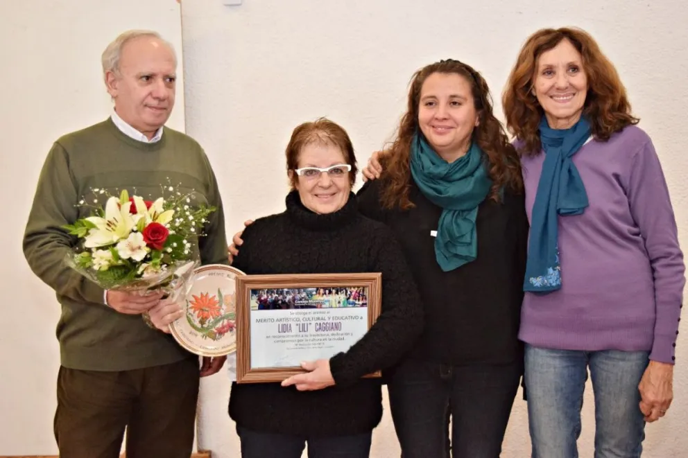 Municipio reconoció la trayectoria de Lili Caggiano      