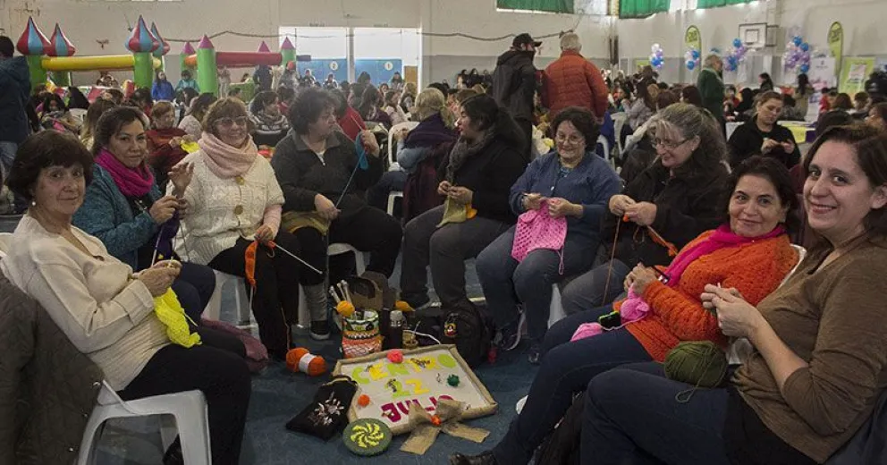 El Tejetón le puso colorido y solidaridad a la Fiesta Nacional de la Nieve