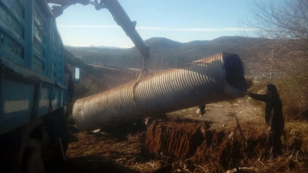 Terminaron parte de los pluviales en el Arrayanes