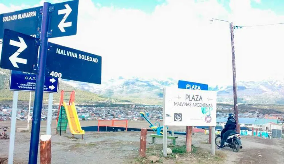 El barrio Malvinas también incorpora una cámara de seguridad