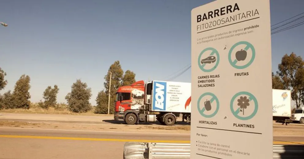 La barrera sanitaria evita el ingreso a la Patagonia de ganado en pie