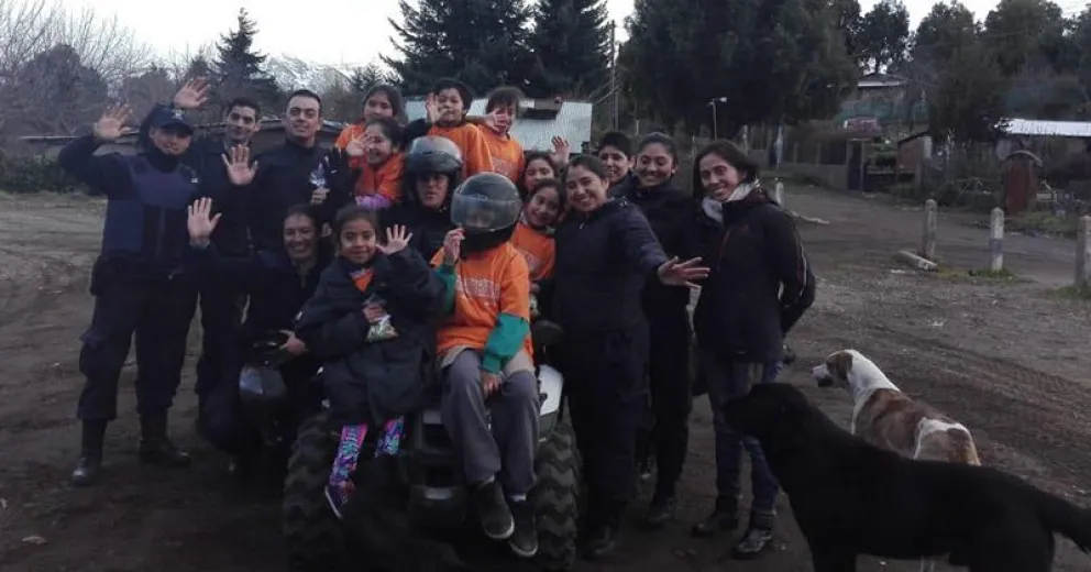 La Policía acompañó distintos festejos por el Día del Niño