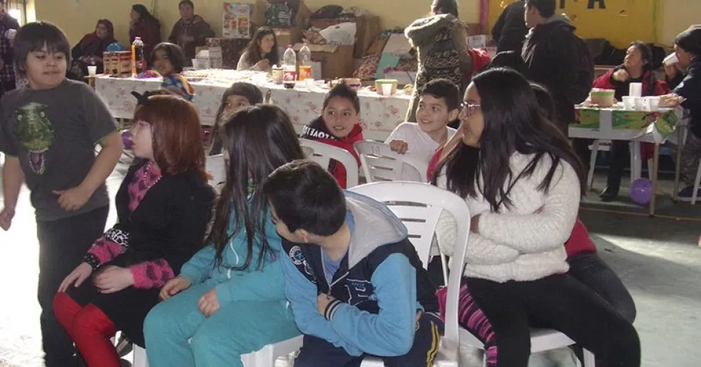 Los chicos del barrio El Mallín disfrutaron de un hermoso festejo