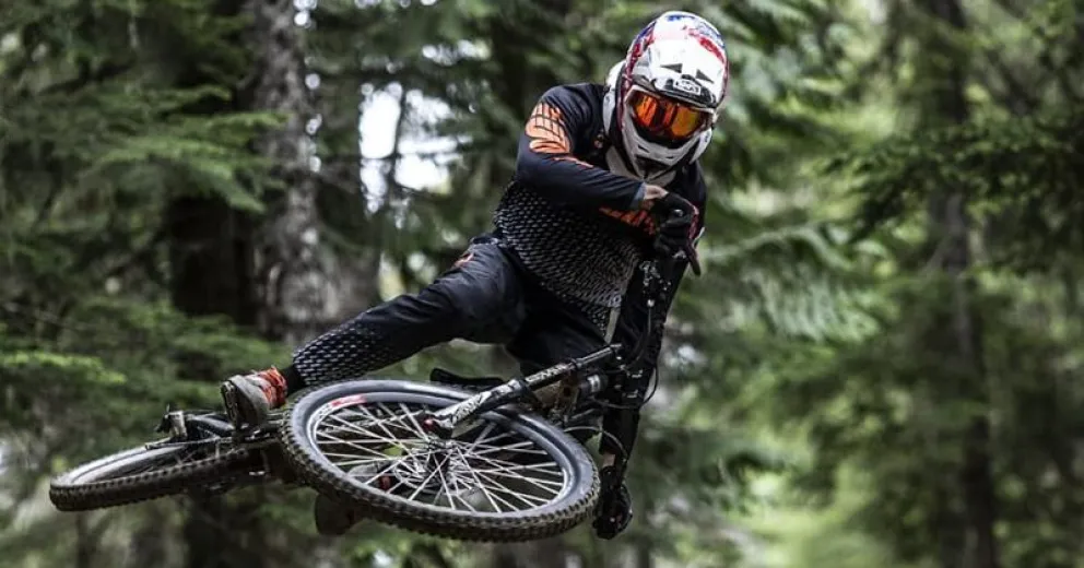 Matías Valenzuela, sí que brilló en Crankworx, Canadá
