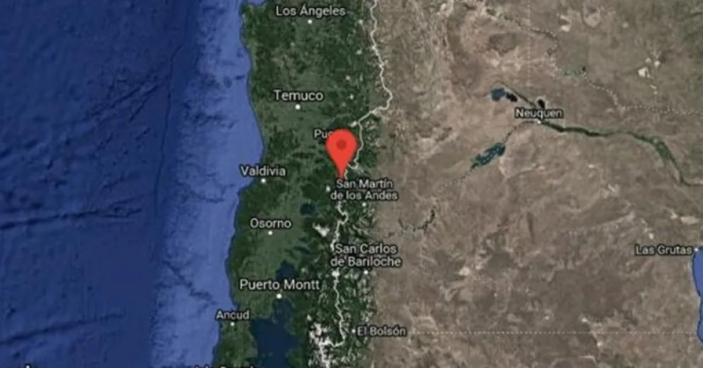 Un sismo en La Araucanía chilena se sintió en San Martín de los Andes