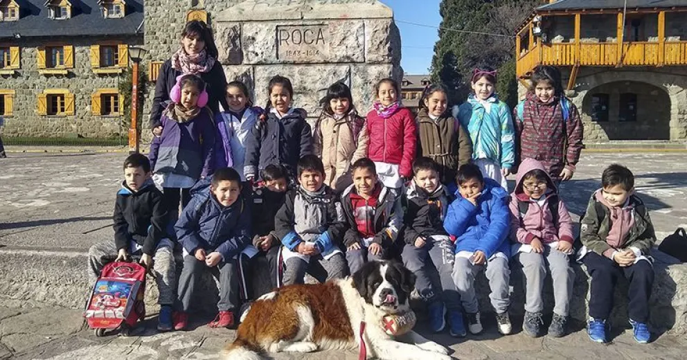 Alumnos de primer grado de la escuela 298 estuvieron en el Centro Cívico