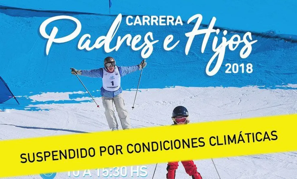 Carrera de Padres e hijos suspendida por mal clima