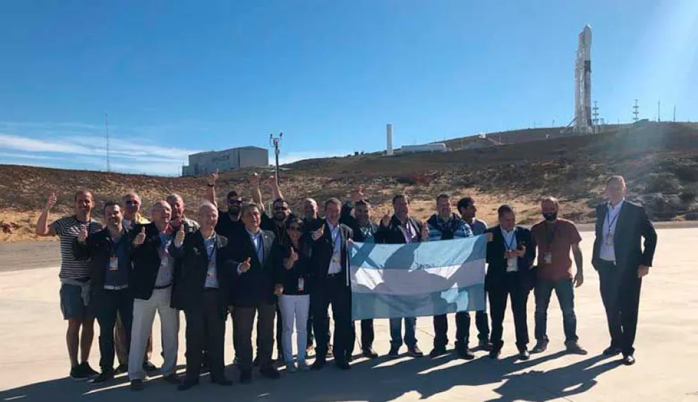 A minutos del lanzamiento del SAOCOM 1A