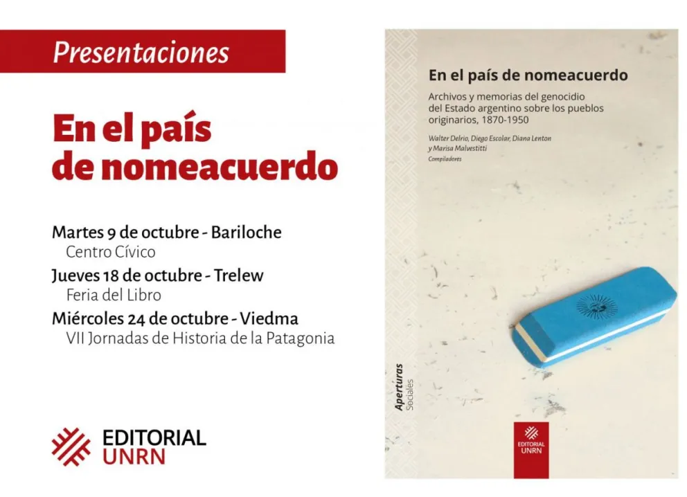 La editorial UNRN presenta un libro sobre el genocidio de pueblos originarios en Argentina   
